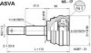 ASVA NS-17 Joint Kit, drive shaft